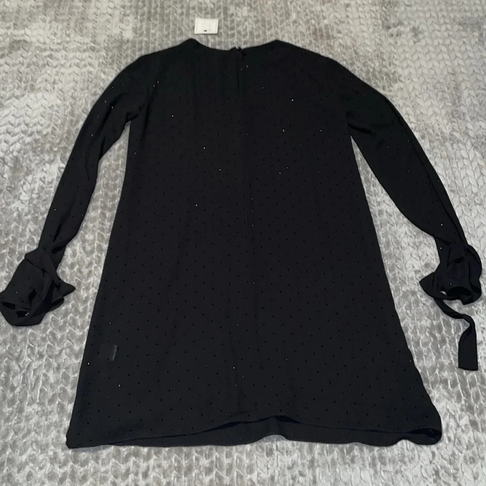 NWT Bailey 44 Anthropologie Women’s 2 Black Electric Boogie Sparkle Sequin Dress - Picture 10 of 12